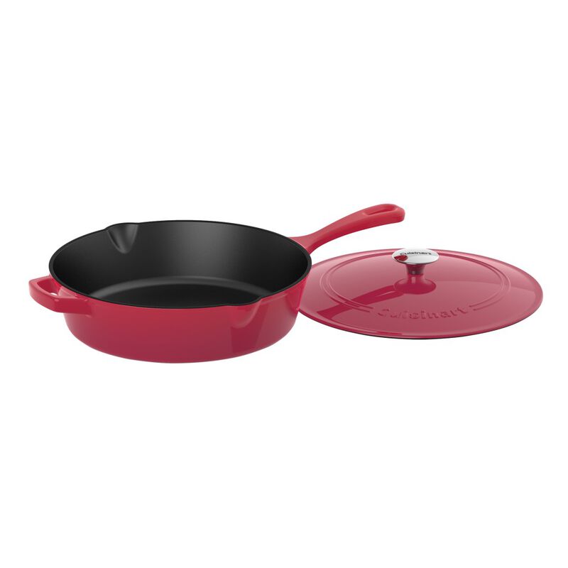 Discontinued Chef's Classic&trade; Enameled Cast Iron Cookware 12&Prime; (4.5 Qt) Chicken Fryer