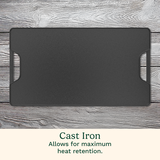 Reversible 2-in-1 Cast Iron Grill/Griddle Plate 5