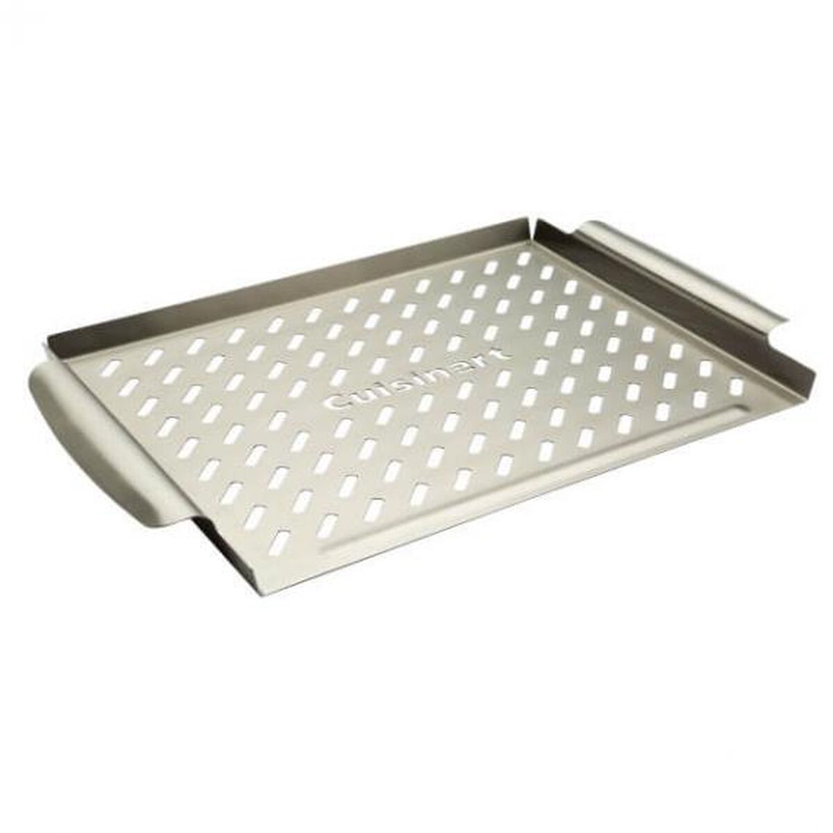 11.5" X 15" Stainless Steel Grill Topper - With Raised Handles 2