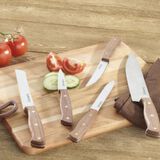 Walnut Triple Rivet 14 Piece Knife Block Set