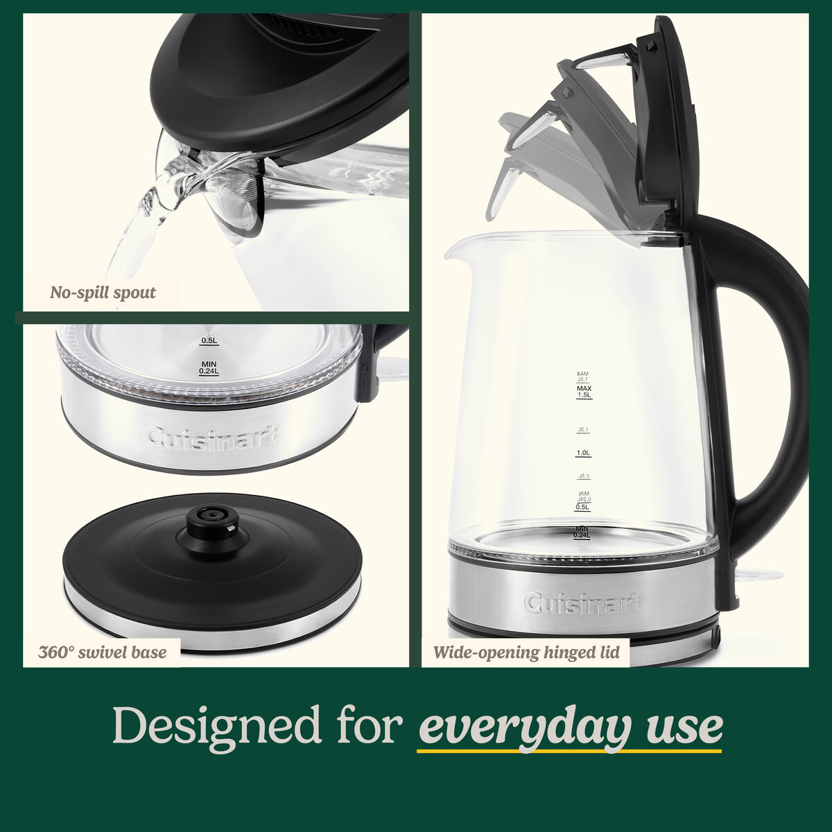 Clear 1.5L Kettle 6