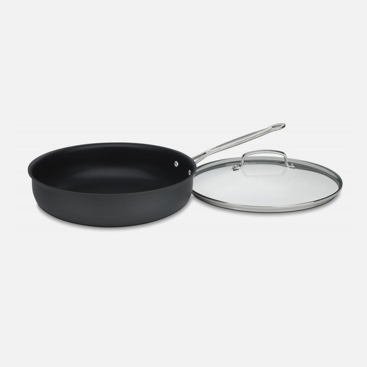 Discontinued Chef's Classic&trade; Nonstick Hard Anodized 12" Deep Frying Pan with Cover 1