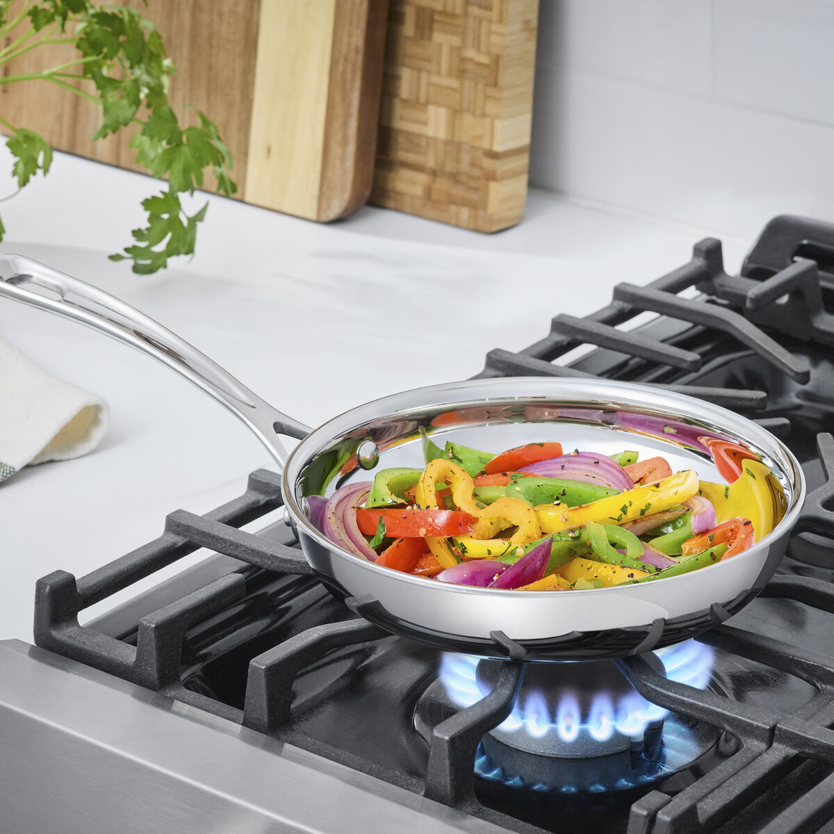 PureClad&trade; Triple-Ply 8" Stainless Steel Skillet 3