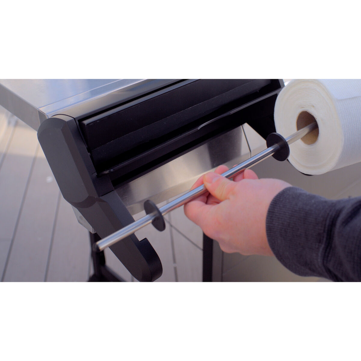 Magnetic Paper Towel and Foil Holder 9