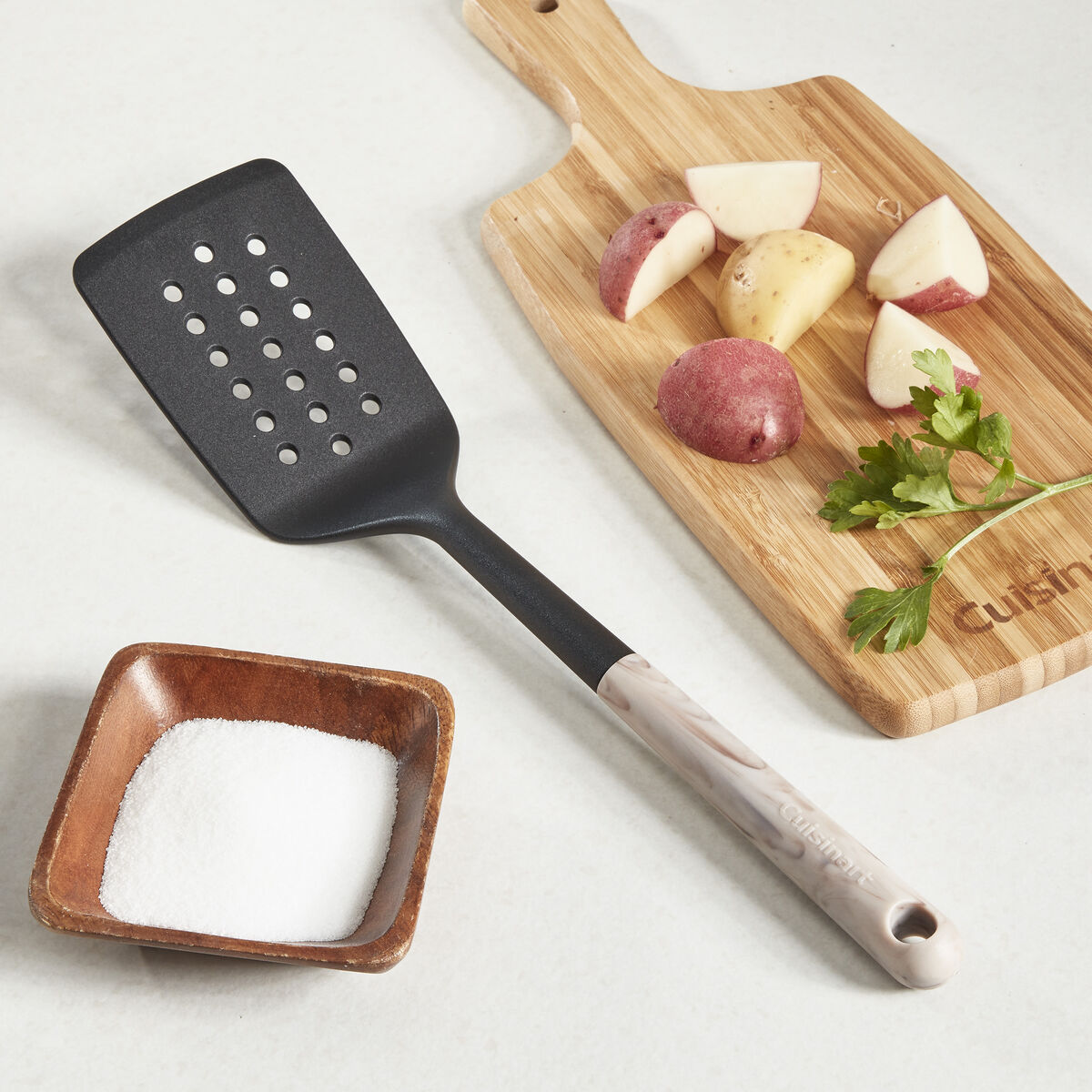 Marble Neutrals Slotted Turner 2