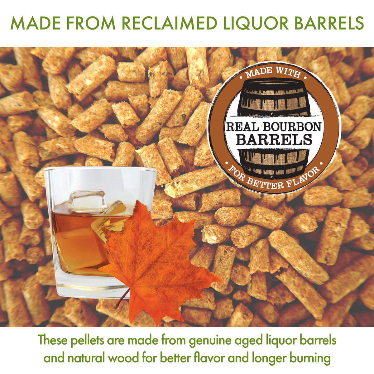 Discontinued Premium Maple Bourbon BBQ Smoking Pellets - 20 lb Bag