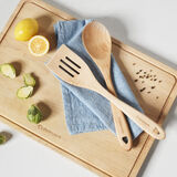 GreenGourmet&reg; Maple Wood 2-Pc Tool Set (Slotted Turner & Solid Spoon) 3