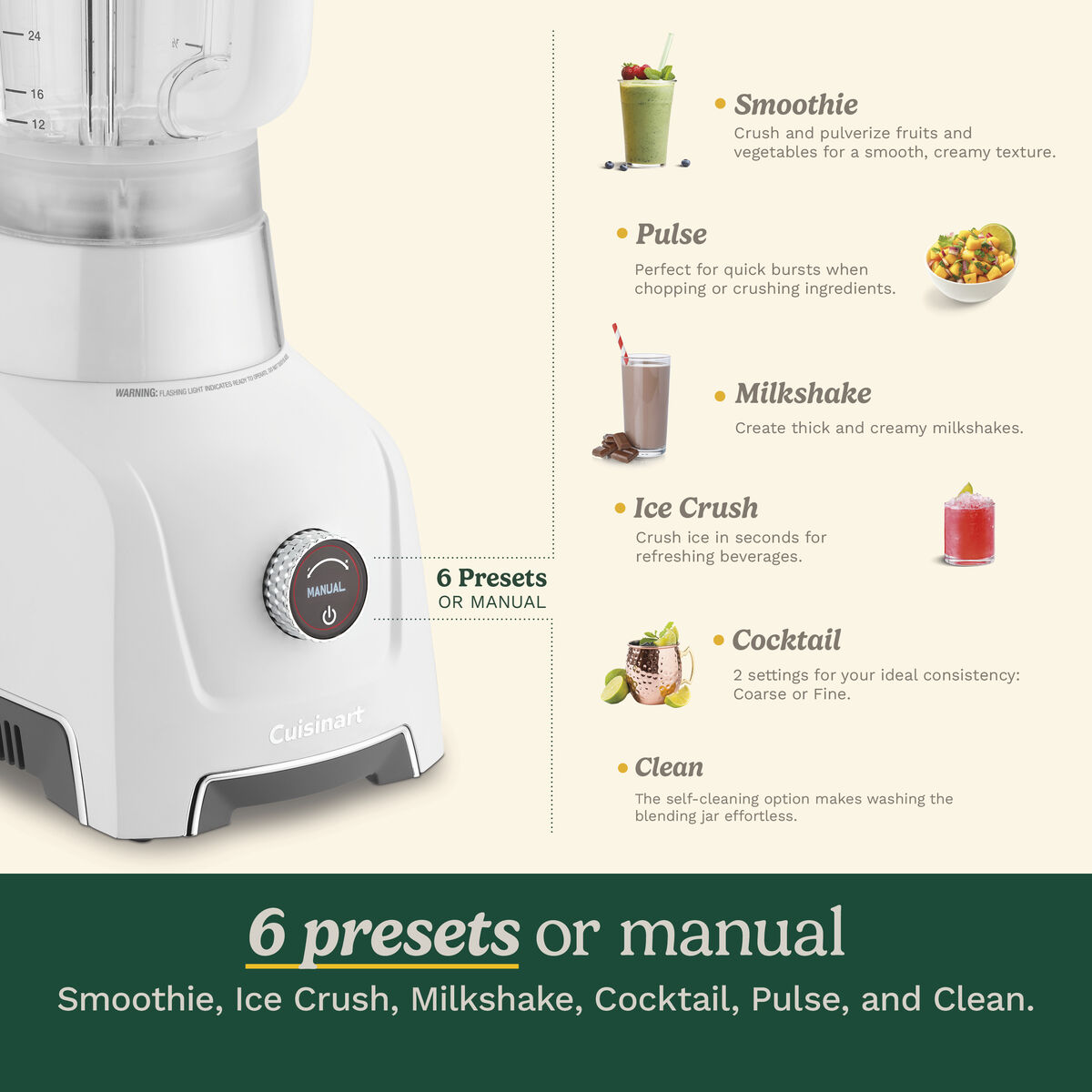 Hurricane&reg; 48 oz Glass Jar Blender 5