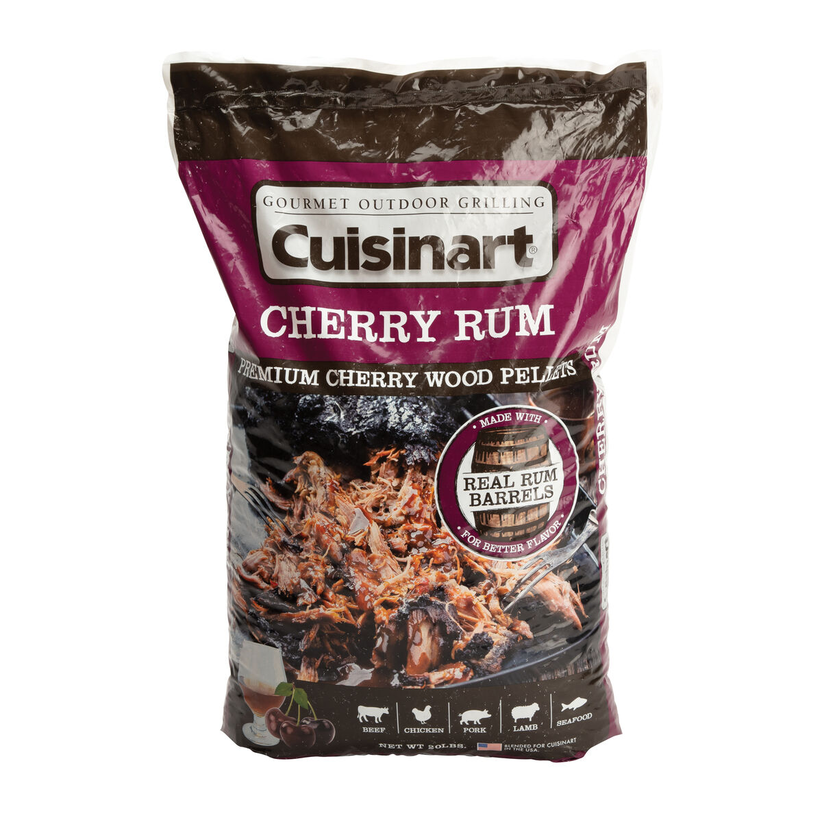 Discontinued Premium Cherry Rum BBQ Smoking Pellets - 20 lb Bag