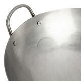 14" Carbon Steel Hammered Wok (Round) 6