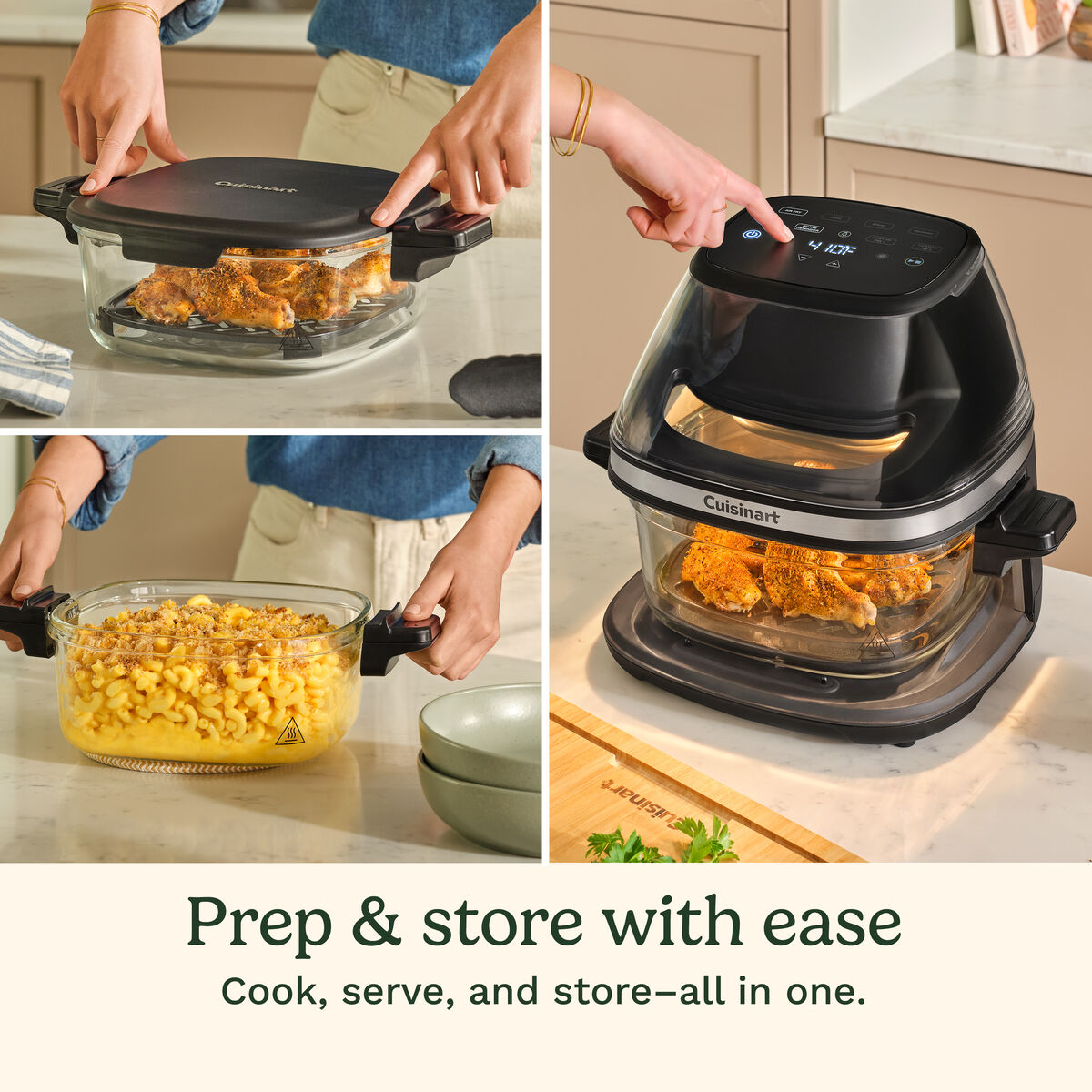 3-Piece Glass Air Fryer Accessory Set 4