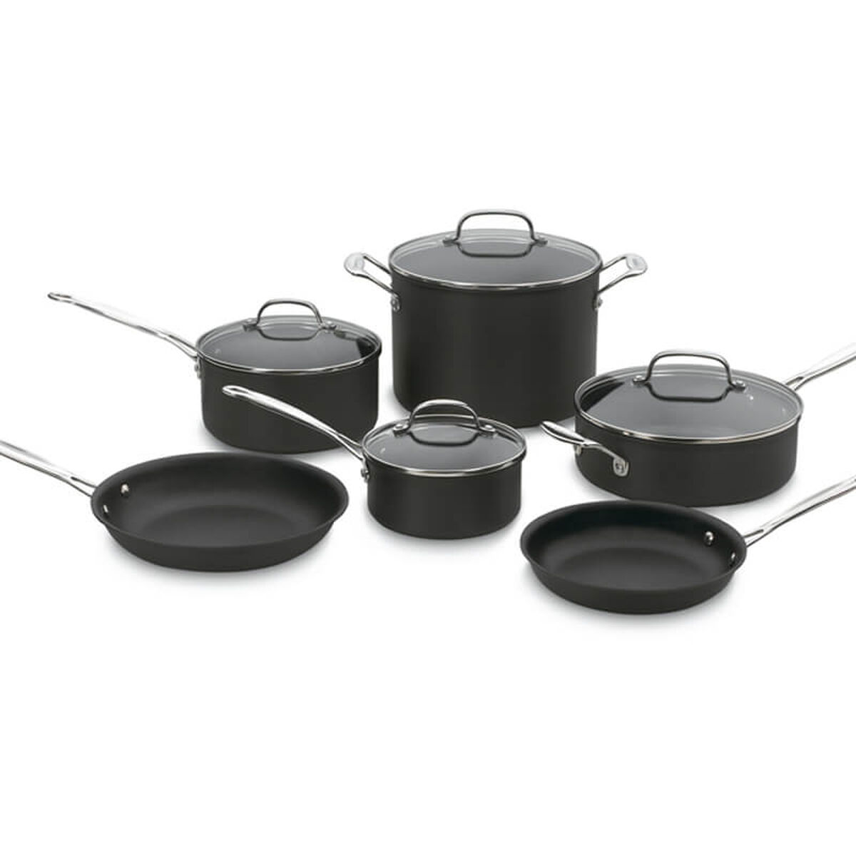 Chef's Classic&trade; Nonstick Hard Anodized 10 Piece Set