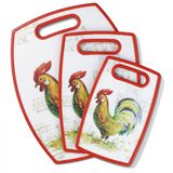 Discontinued 3 Piece Cutting Board Rooster Set 1