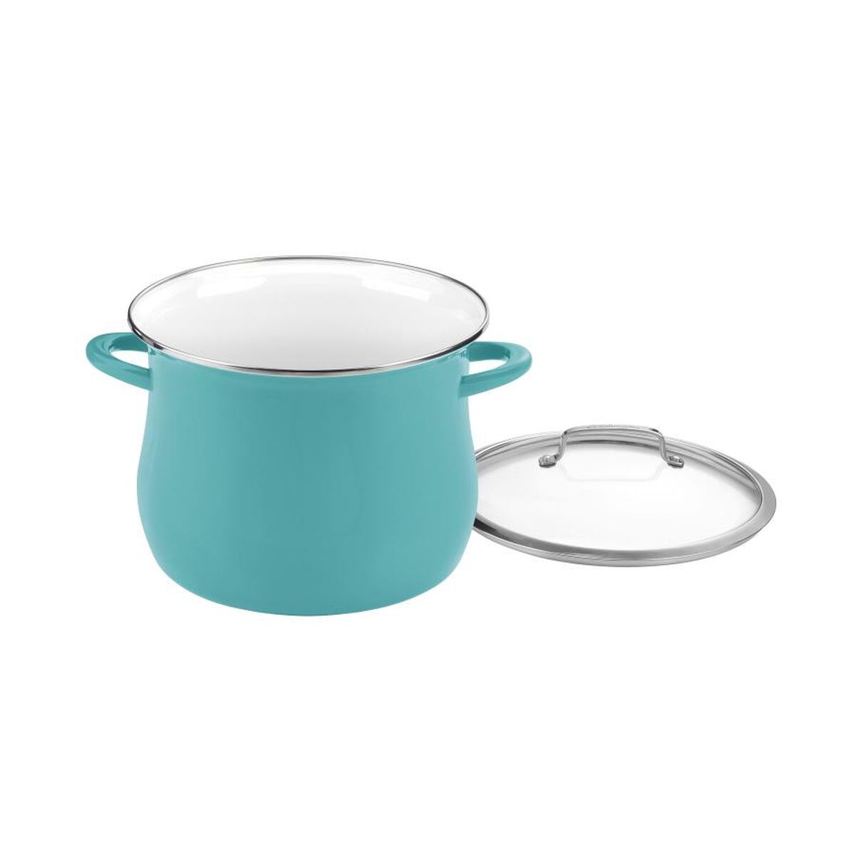 Discontinued Contour Enamel on Steel 12 Quart Stockpot with Cover 1
