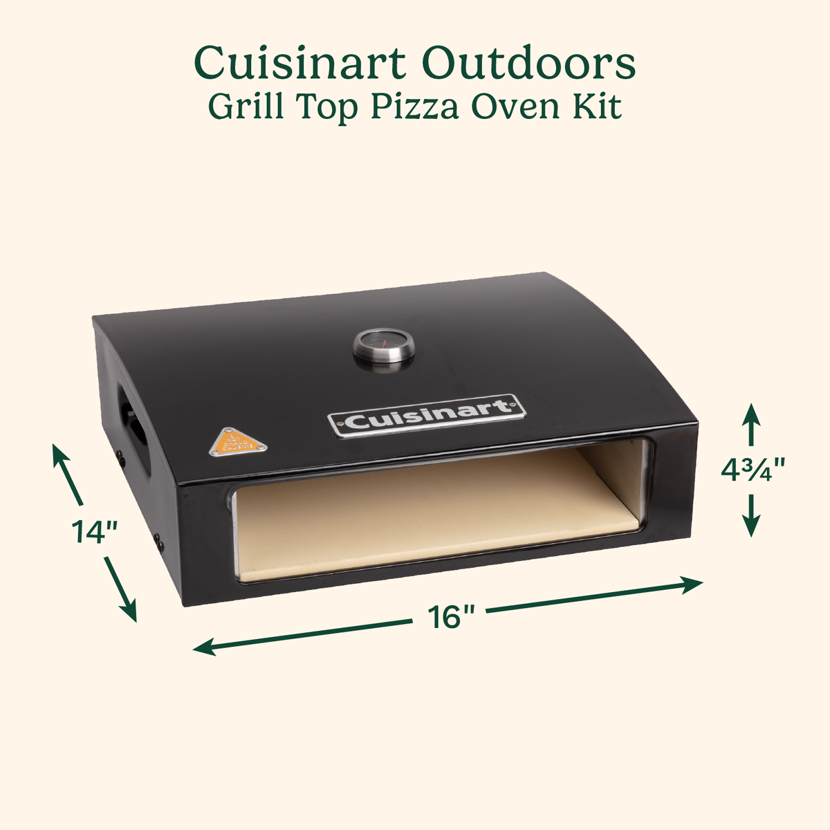 Grill Top Pizza Oven Kit