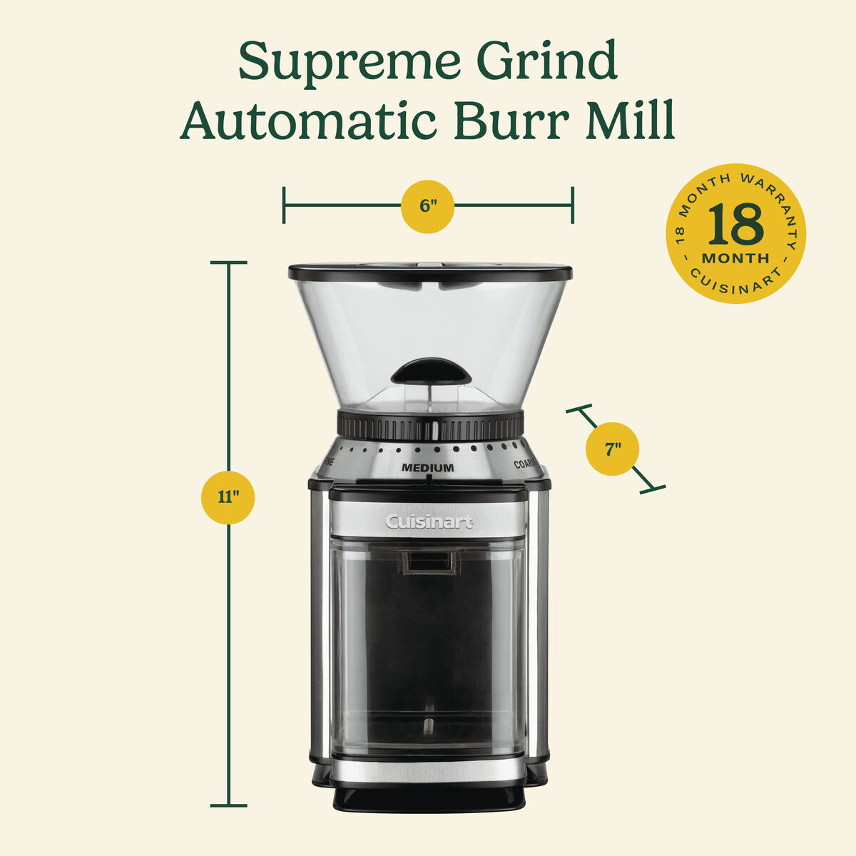 Supreme Grind Automatic Burr Mill