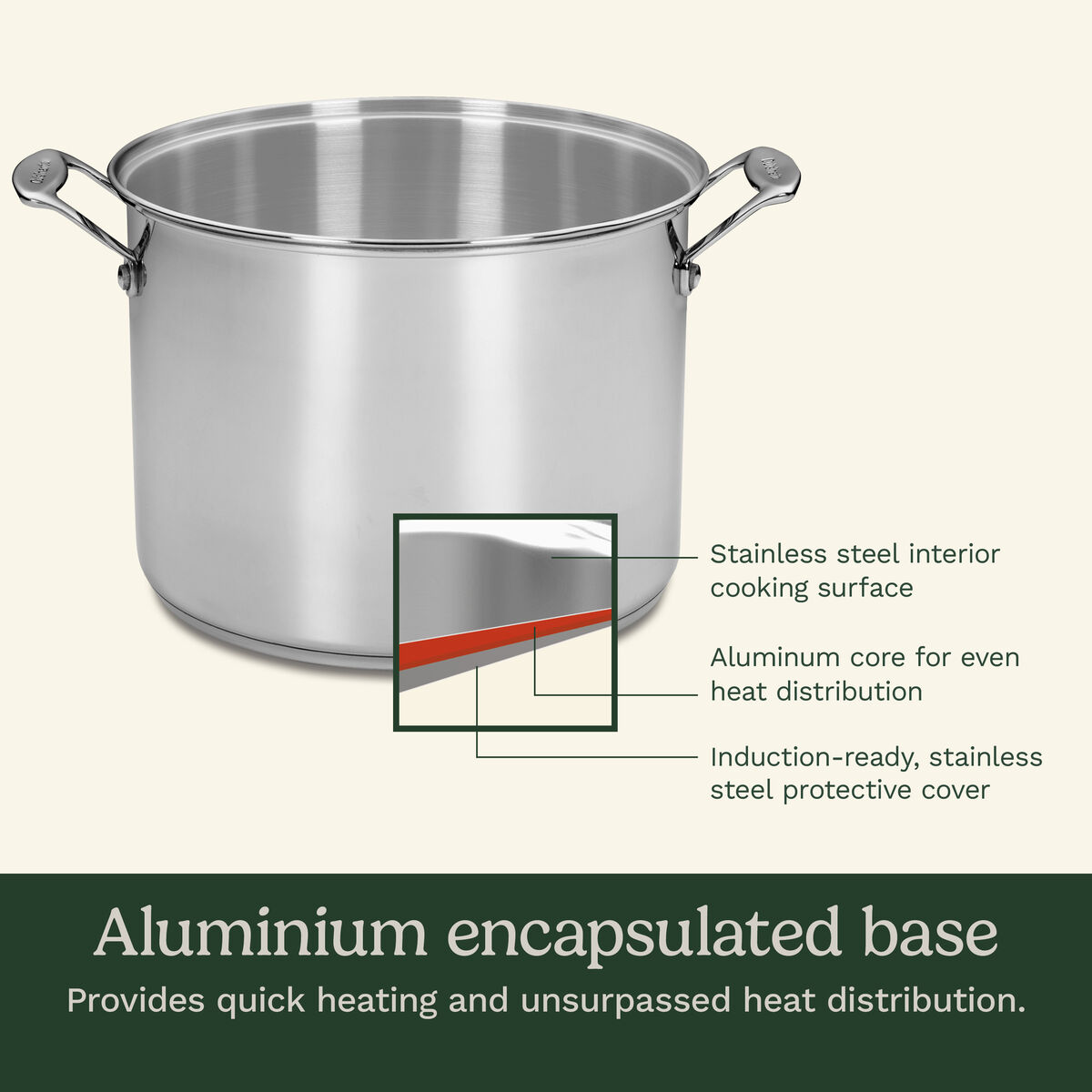 Chef's Classic&trade; Stainless 12 Quart Pasta/Steamer 4 Piece Set