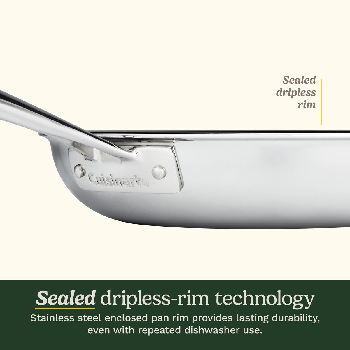 FusionElite+&trade; Hybrid Tri-Ply Stainless Steel 10" Skillet