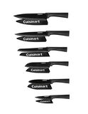 12 piece Black Metallic Coated Knife Set with Blade Guards 1