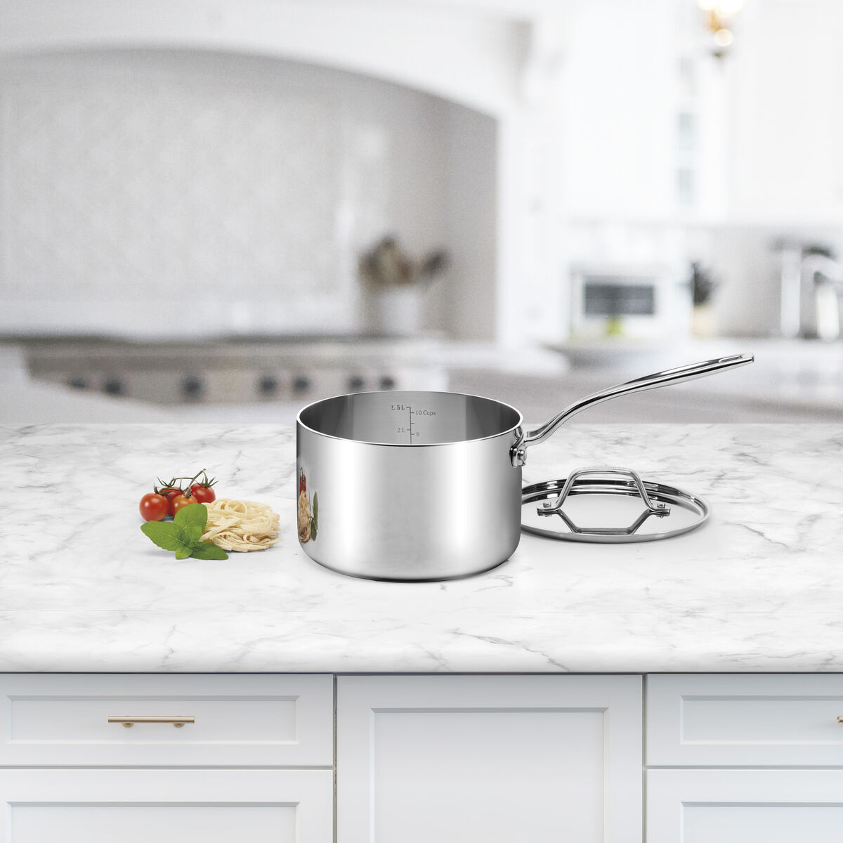 Custom-Clad 5-Ply 3 Qt. Saucepan with Cover 2