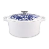 Discontinued Caskata&trade; 5 Qt. Round Covered Casserole - Blooming Peony 1