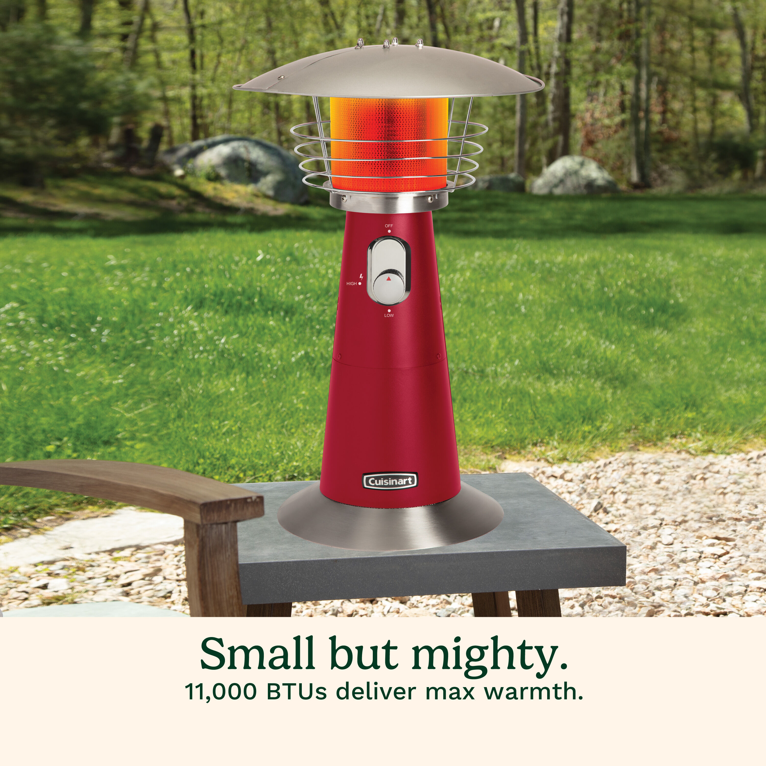 hanover mini umbrella tabletop propane patio heater AZ Heaters Stainless Steel Pyramid For your protection Tabletop Heater Small Garden Heaters