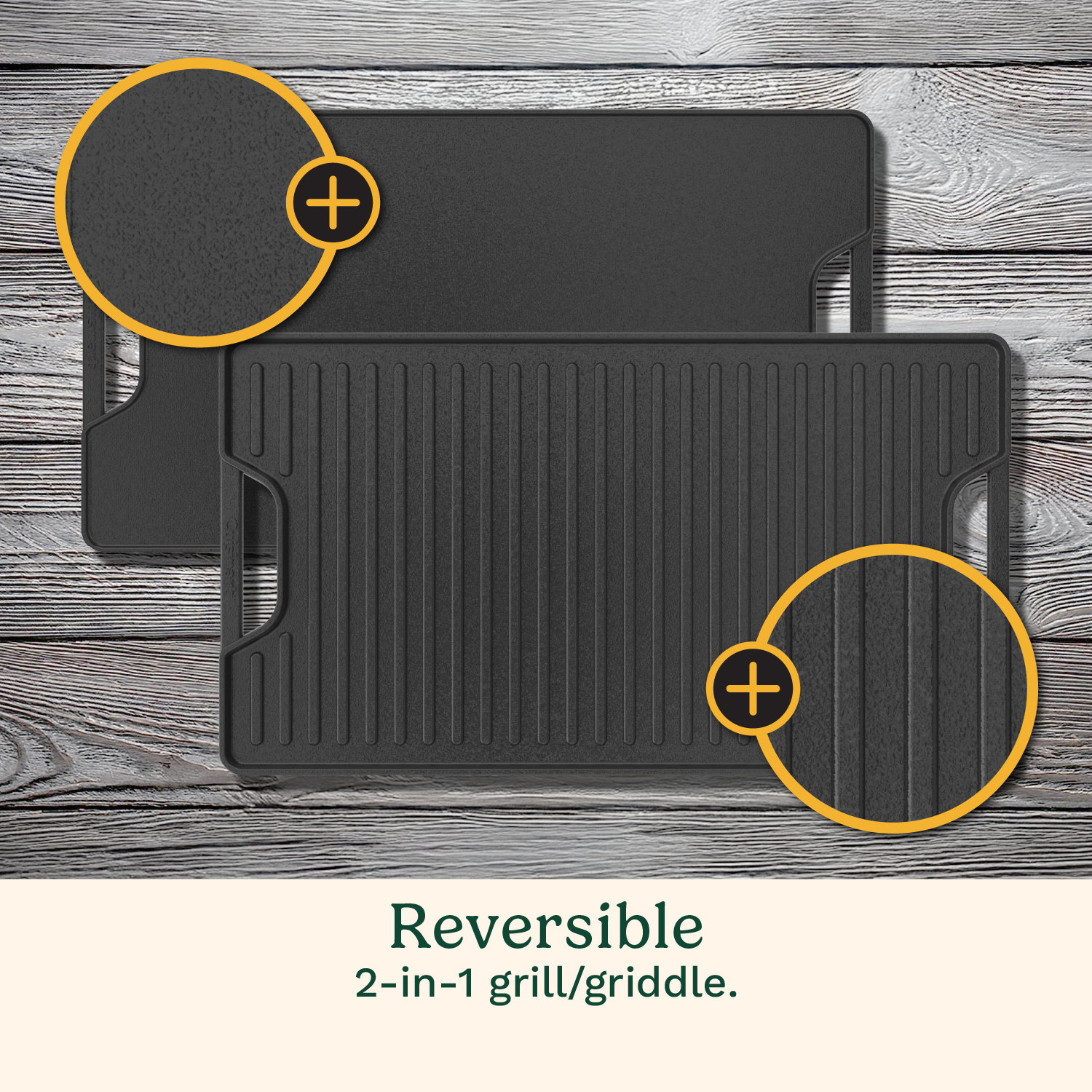 Cuisinart Cast Iron Grill/Griddle Plate - Thumbnail 5