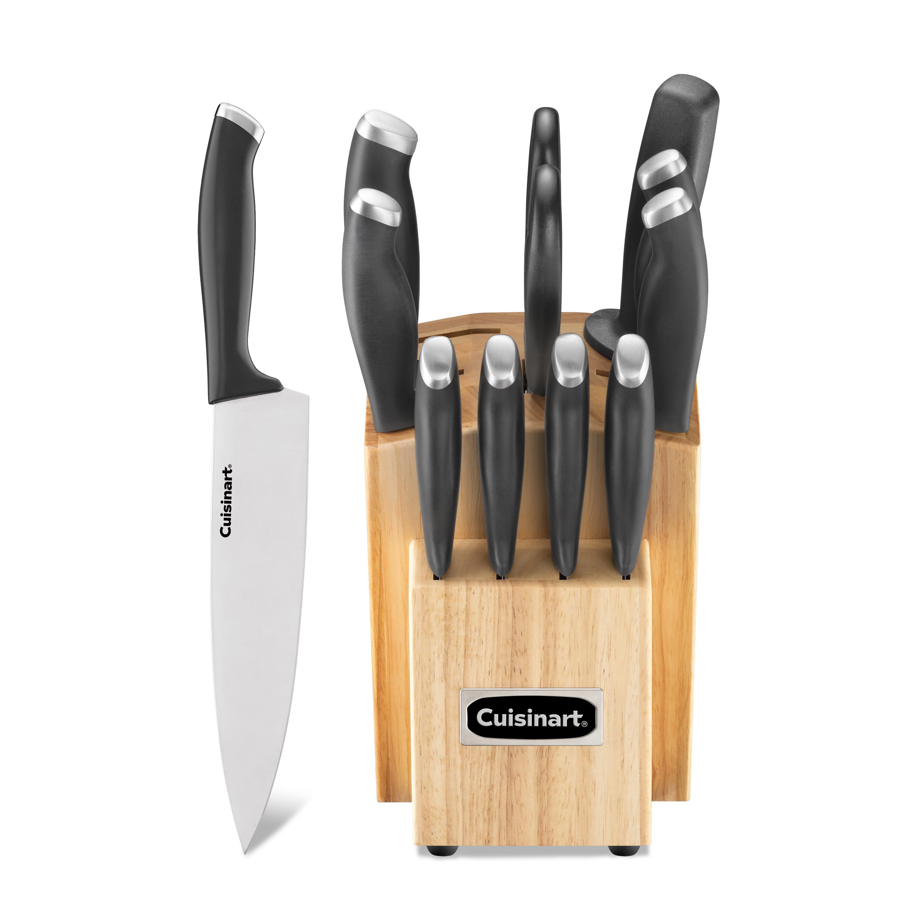 Black Color Pro 12 Piece Knife Block Set