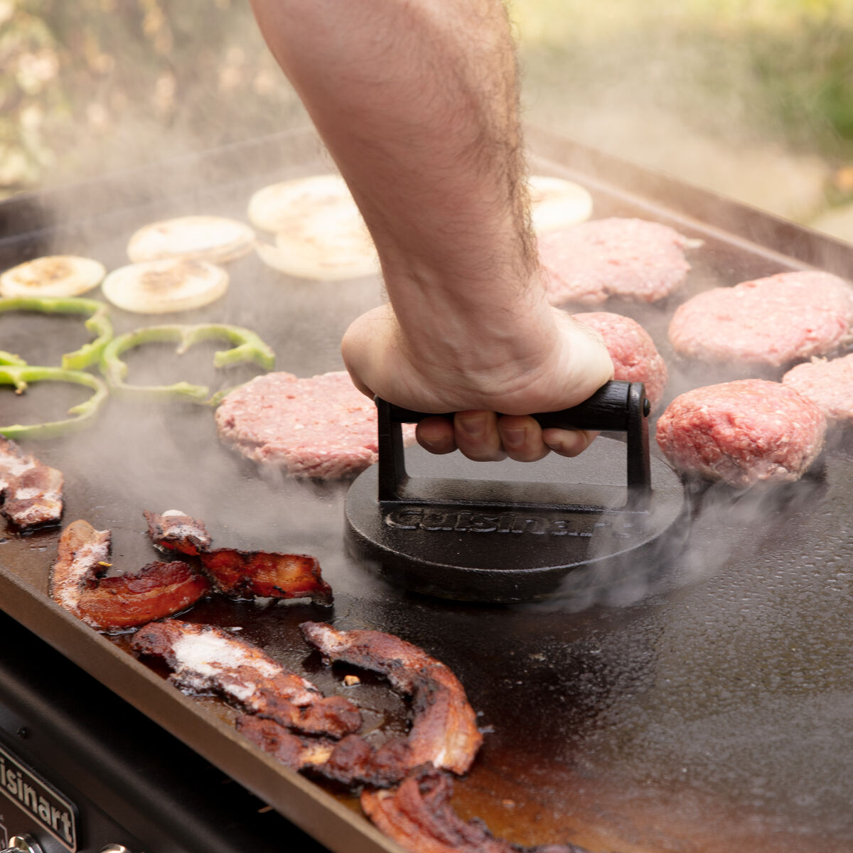 Cast Iron Smashed Burger Press 7