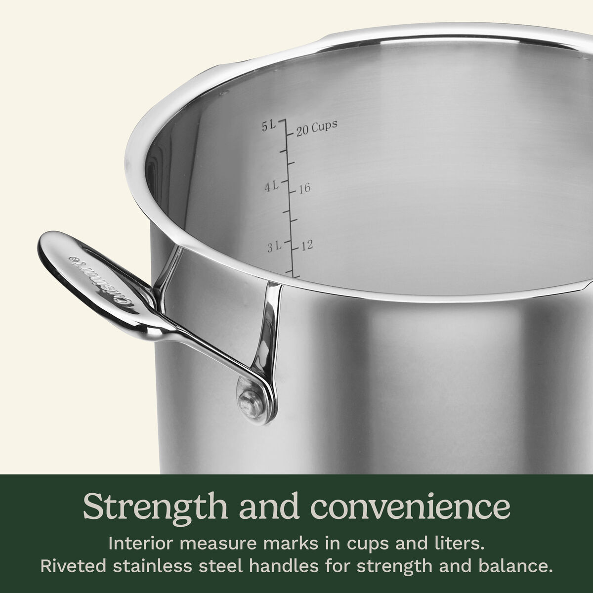 Chef's Classic&trade; 6 Quart Stockpot with Straining Cover