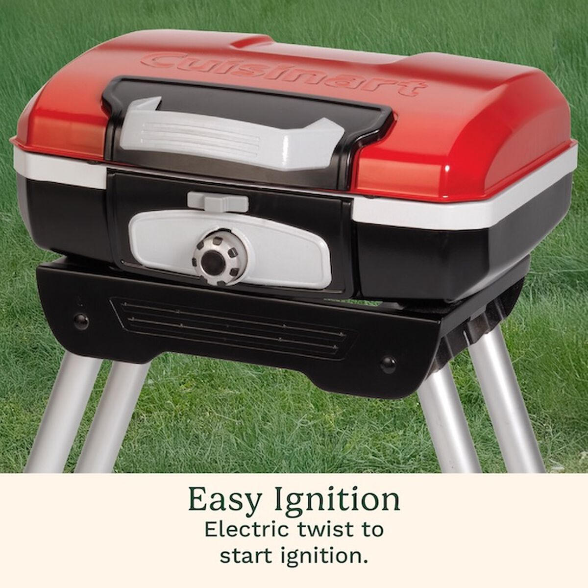 Discontinued Petite Gourmet Portable Gas Grill with VersaStand 3