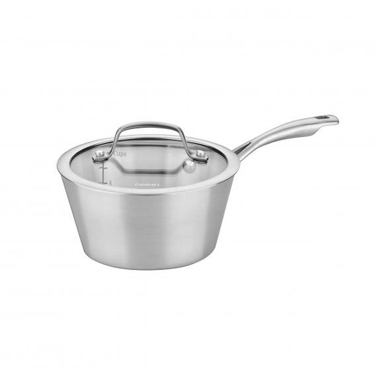 Discontinued 2 Quart Multiclad Conical Tri-Ply Saucepan with Cover 2