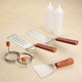 7 Piece Wooden Handle Griddle Set 9