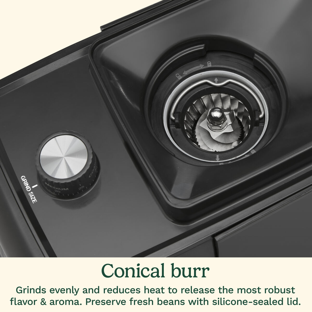 Espresso & Coffee Conical Burr Grinder 6