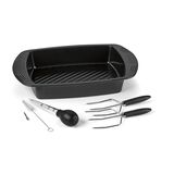 Discontinued Classic Ovenware Collection 17&Prime; Roaster with Bonus Tools 2