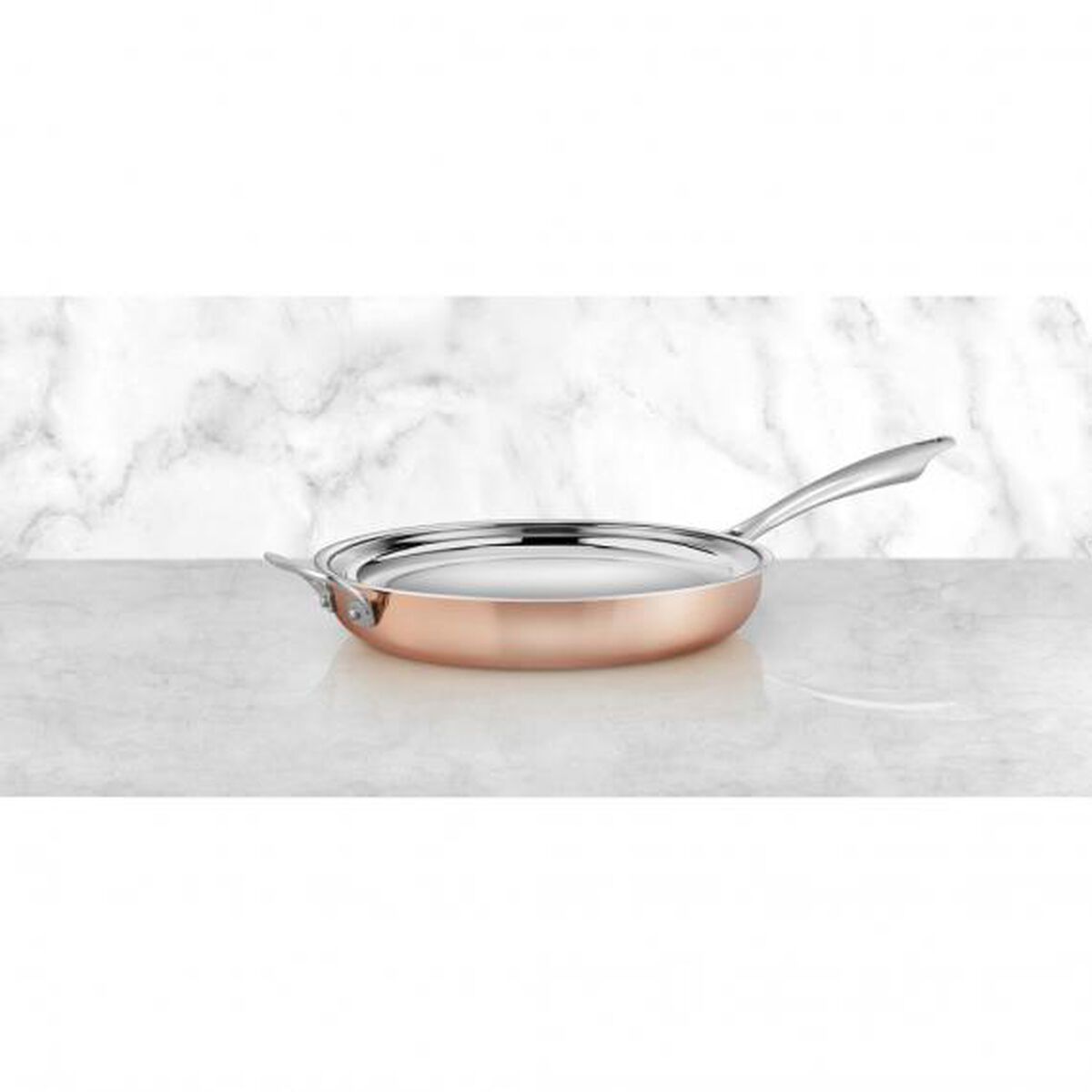 Discontinued Tri-Ply Stainless 12" Skillet with Helper Handle 4