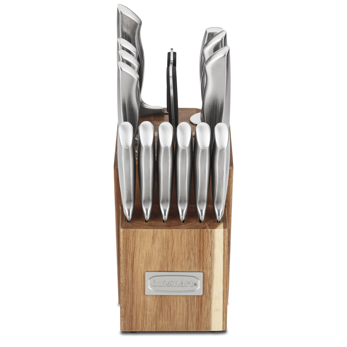 15pc Elite Series Stainless Steel Block Set with Acacia Block