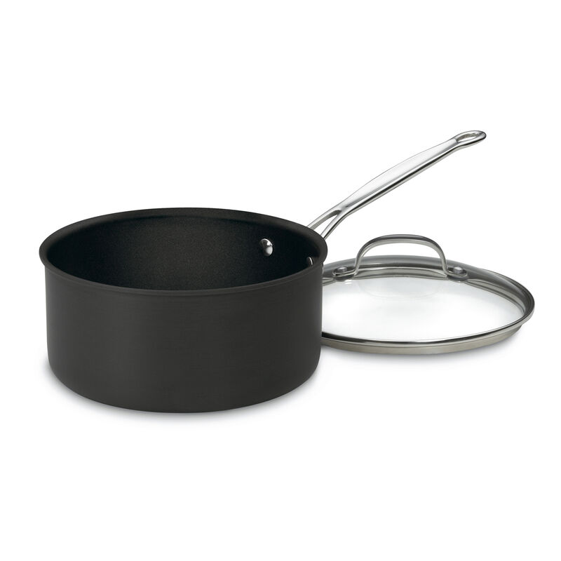 Chef's Classic&trade; Non-Stick Hard Anodized 4 Quart Saucepan