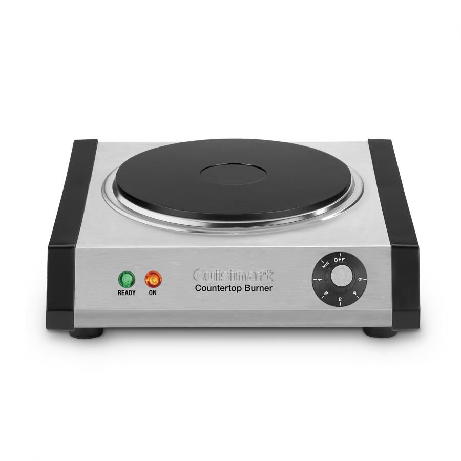 TedShef Single Electric Hot Plate – 1500W Cast Iron Cooker – White, Portable For Caravan