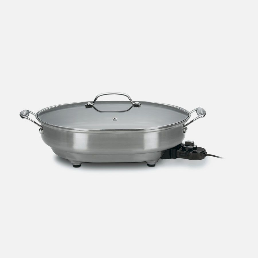Electric Skillet with Glass Lid