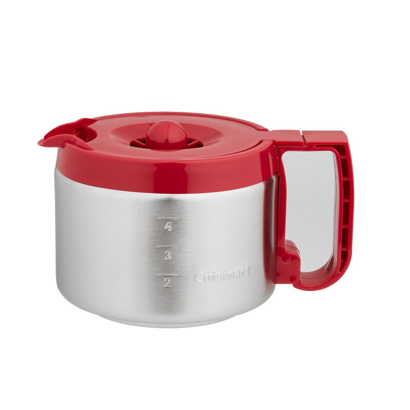 4 Cup Stainless Steel Carafe Red