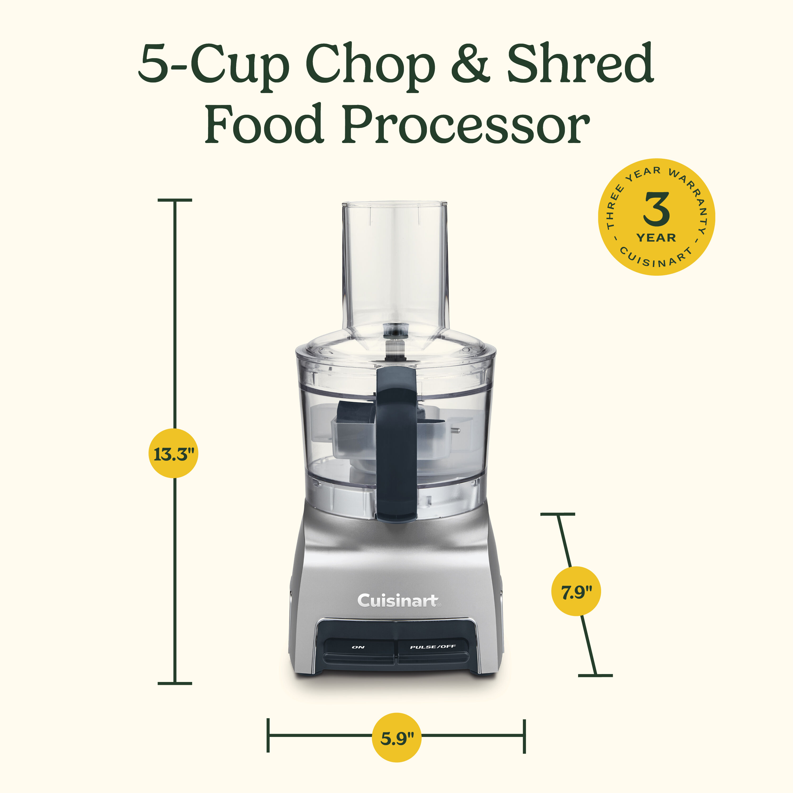 5-Cup Chop & Shred Food Processor - Cuisinart