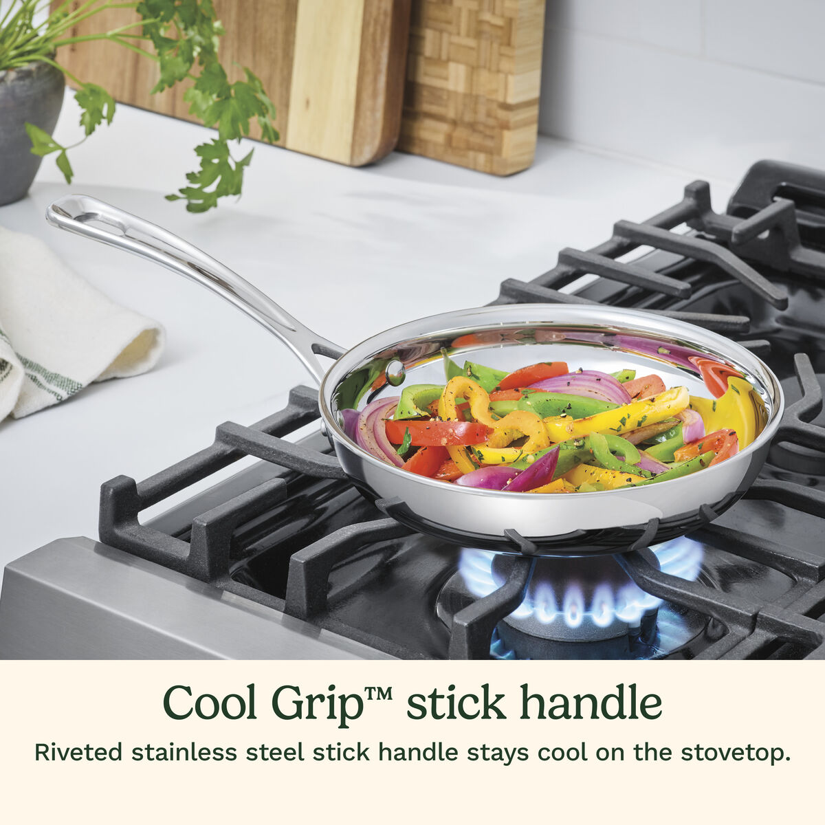 PureClad&trade; Triple-Ply 8" Stainless Steel Skillet 7