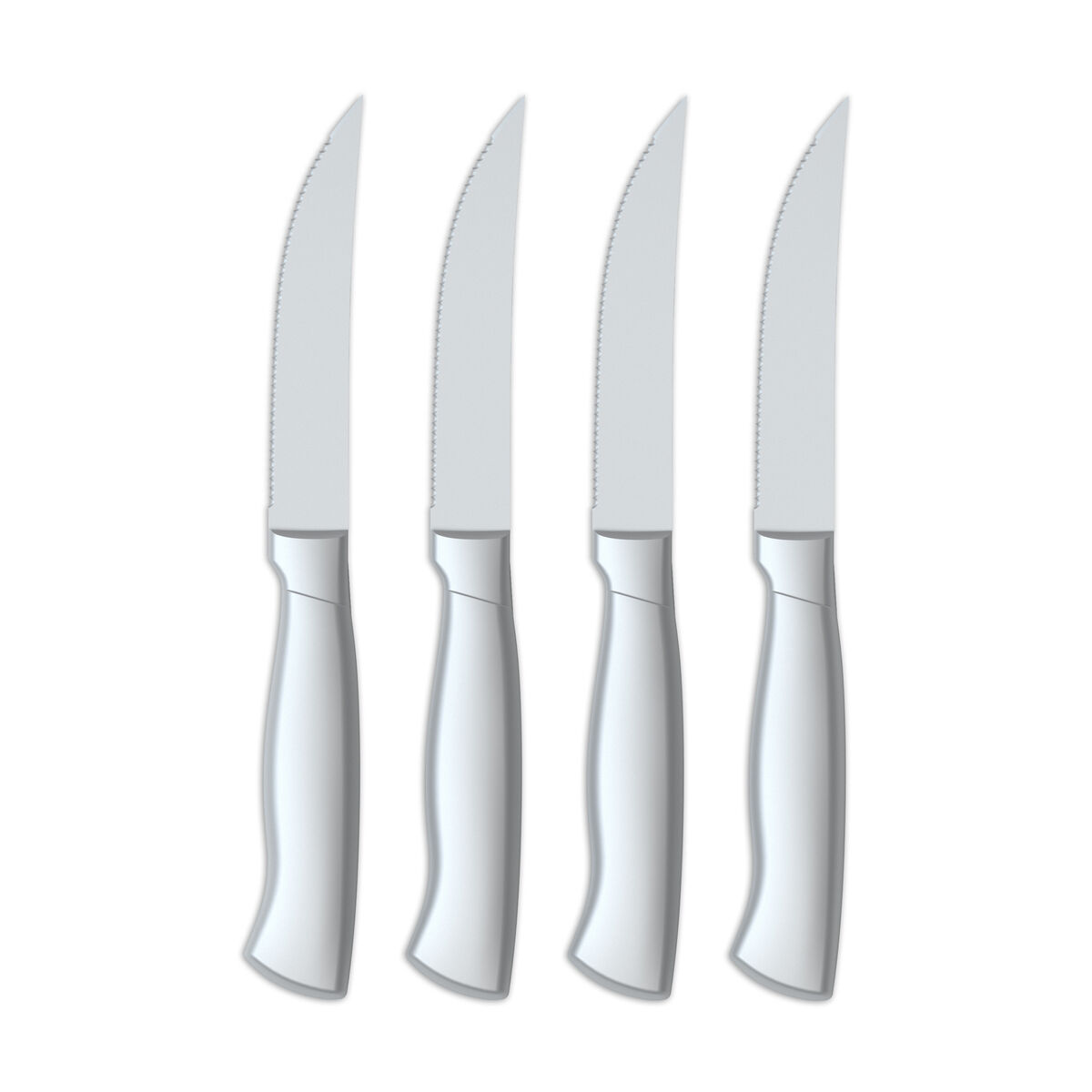 4pc Stainless Steel Hollow Handle Steak Knife Set 1