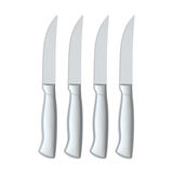 4pc Stainless Steel Hollow Handle Steak Knife Set 1