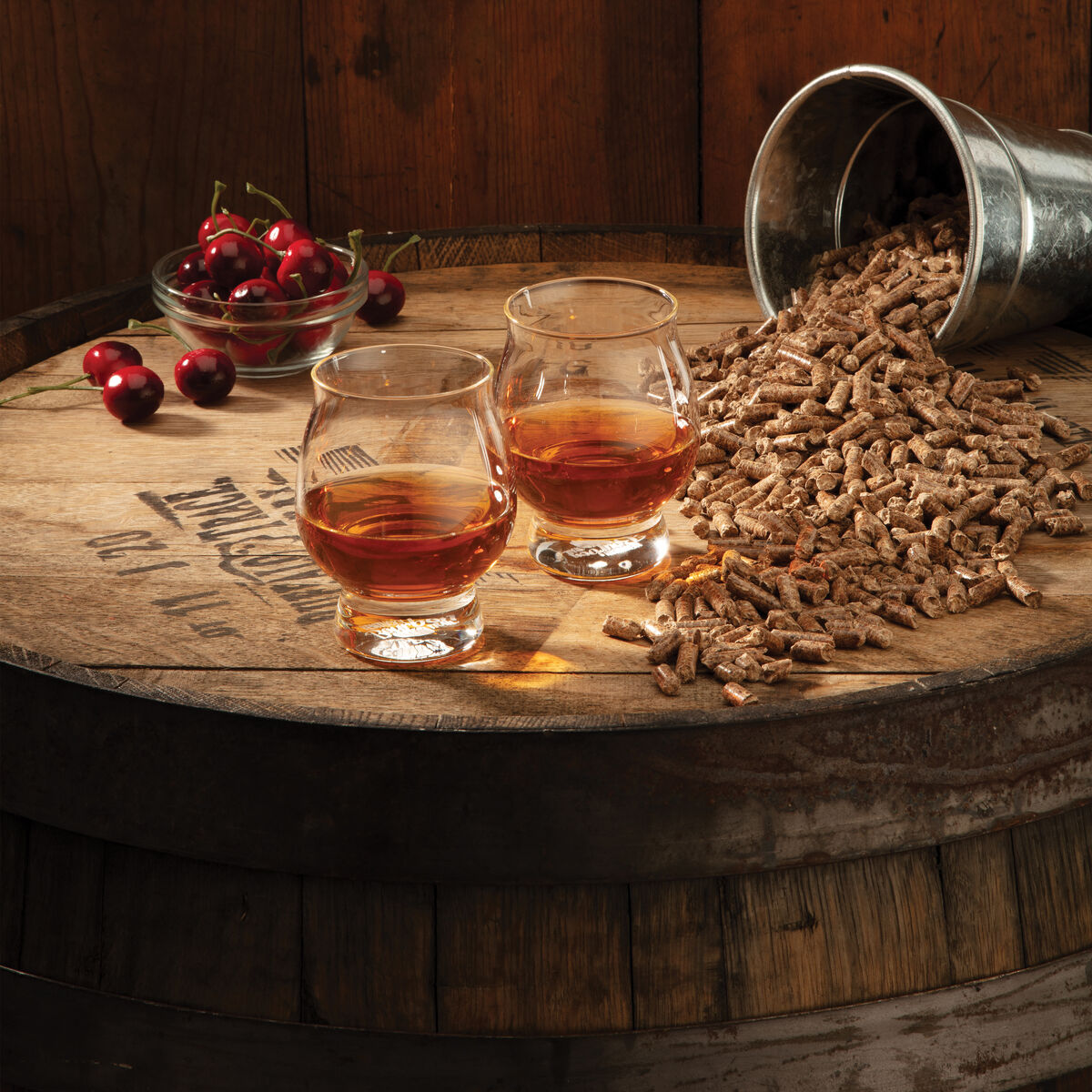 Discontinued Premium Cherry Rum BBQ Smoking Pellets - 20 lb Bag