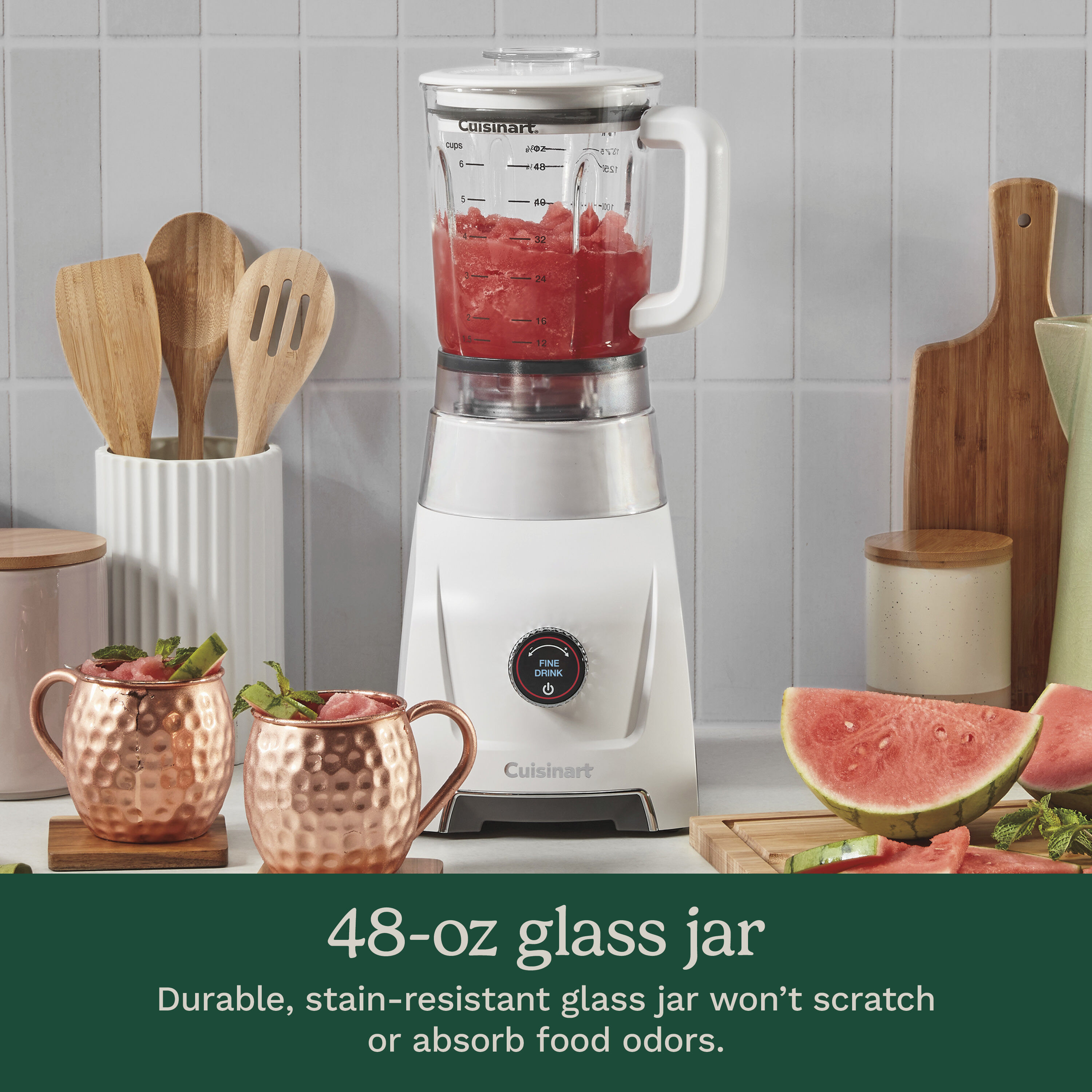 Hurricane® 48 oz Glass Jar Blender - Cuisinart