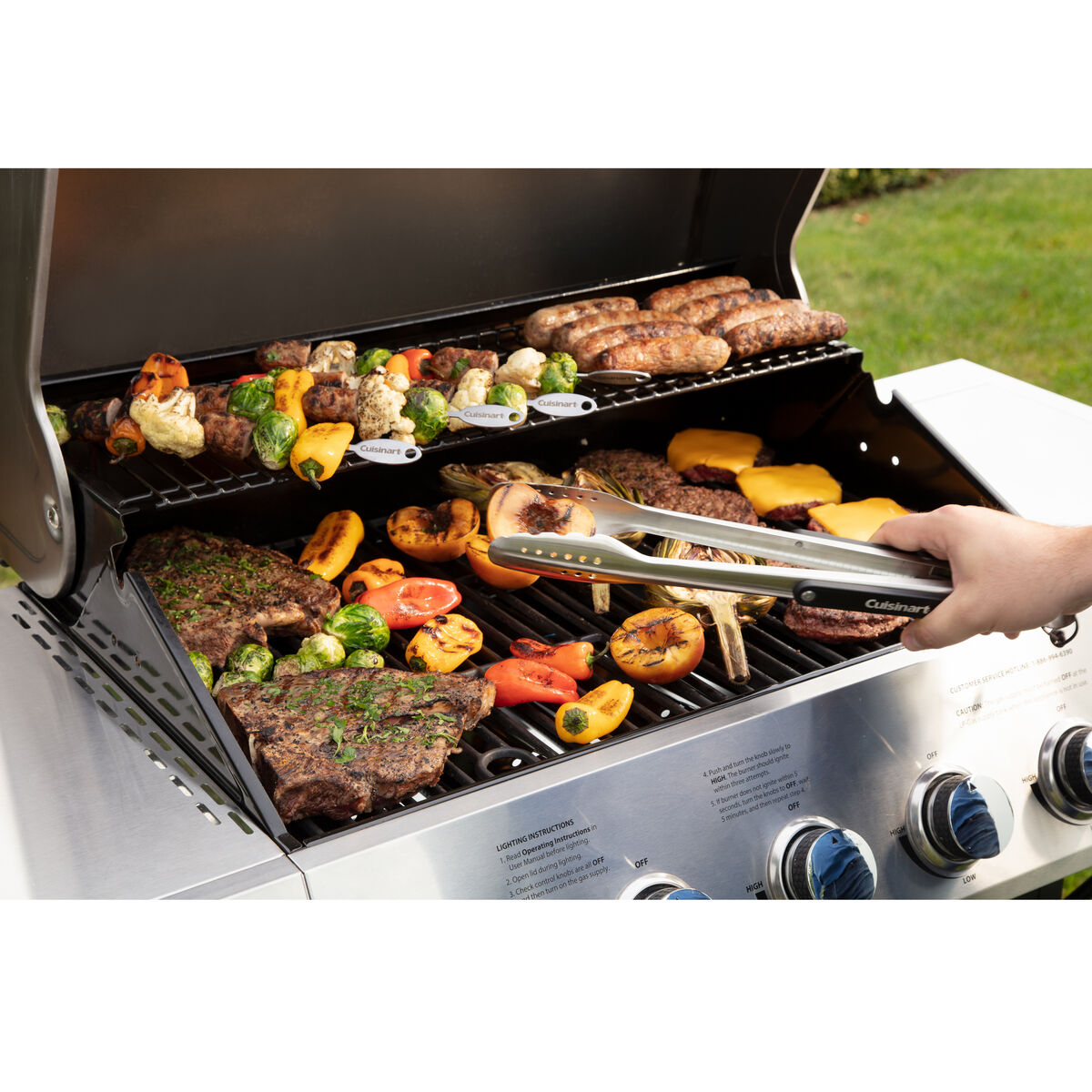 3 Piece Magnetic Grill Tool Set 7