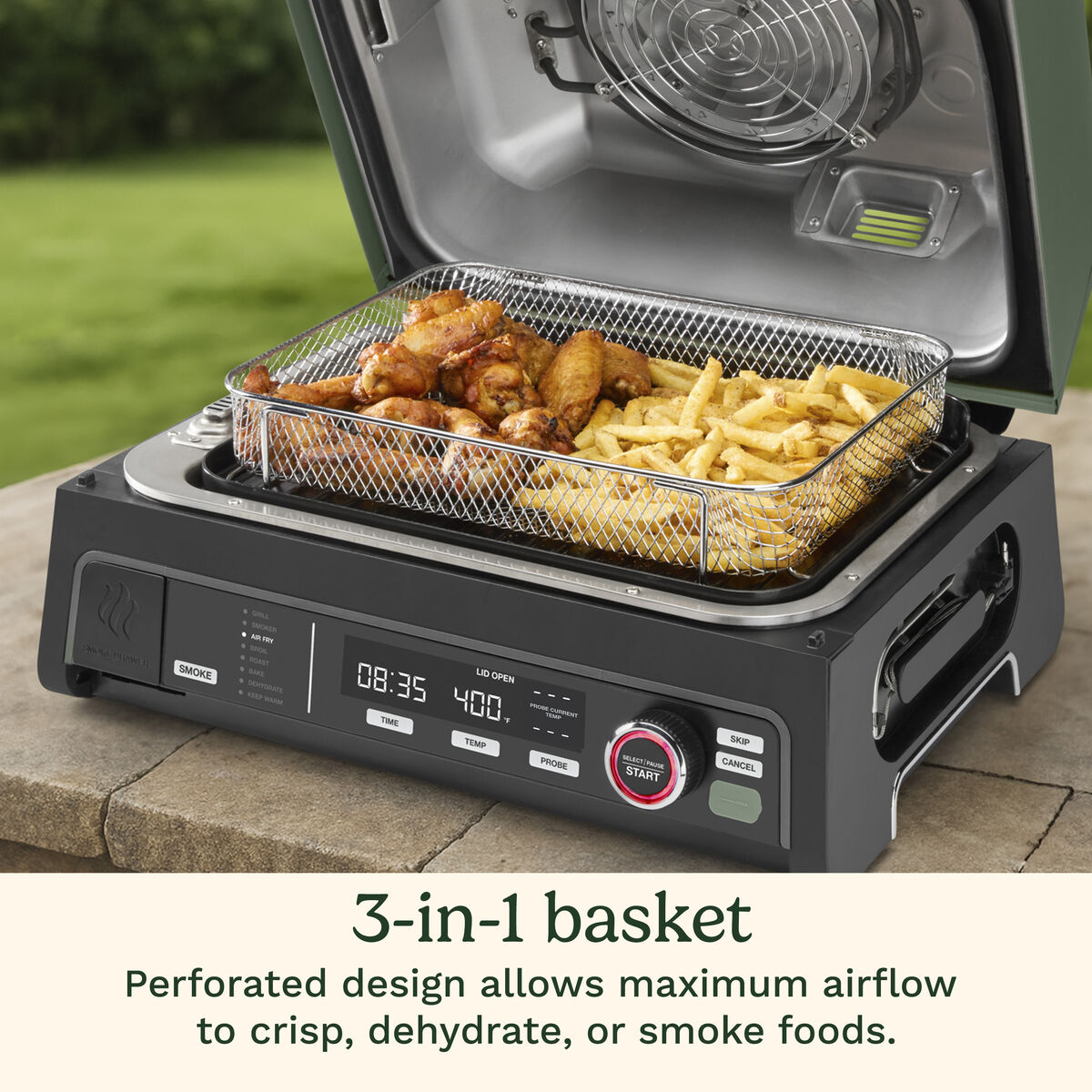 Flavorboost&trade; 8-in-1 Outdoor Electric Grill 8