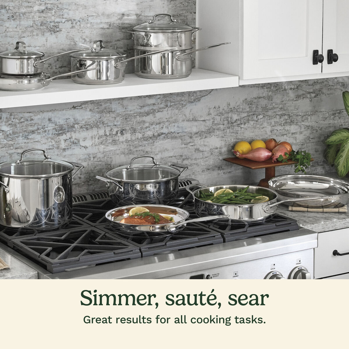 17-Pc Chef's Classic Stainless Cookware Set - Cuisinart